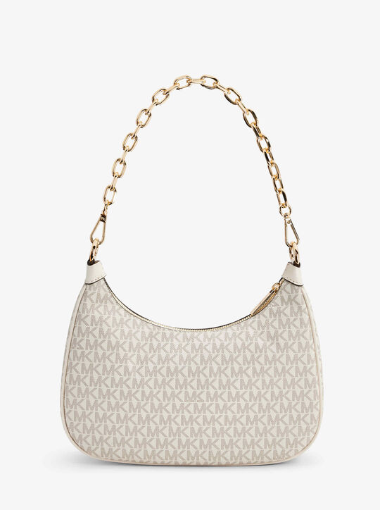 michael kors cora large signature logo shoulder bag