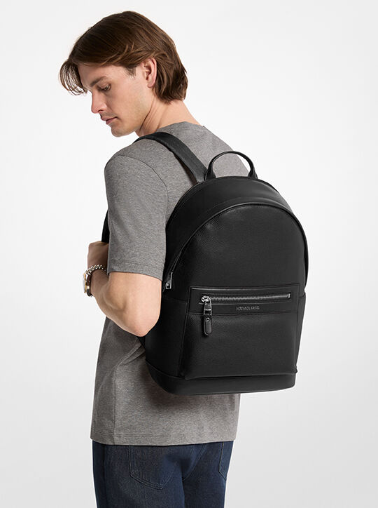 michael kors jet set pebbled leather backpack