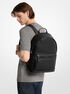 michael kors jet set pebbled leather backpack