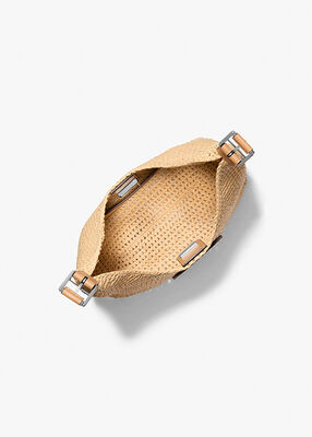 michael kors حقيبة كتف نوليتا صغيرة كروشيه