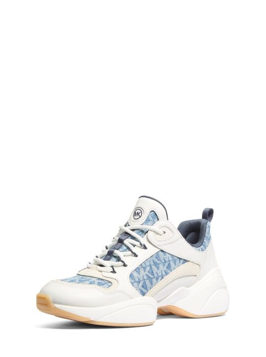 Bowie Signature Logo Trainer michael kors bowie signature logo trainer