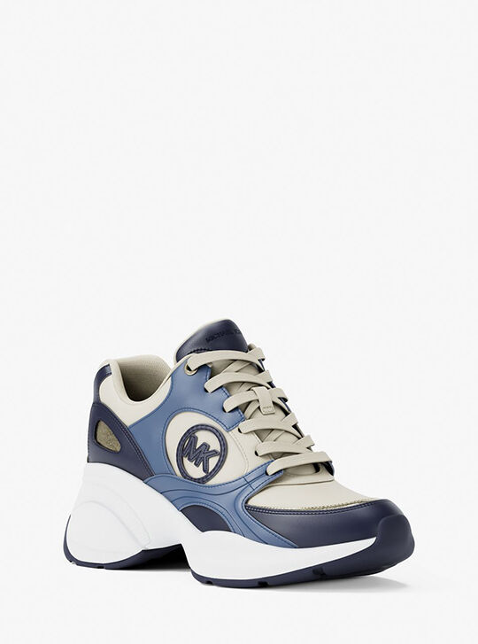 Zuma Leather Trainer, FRCH BLU MLT | Michael Kors UAE