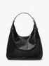 michael kors nolita large snake embossed leather hobo shoulder bag