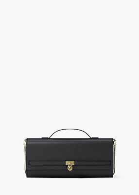 michael kors hamilton moderne medium leather convertible clutch