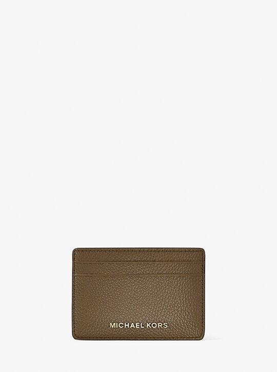 Pebbled Leather Card Case michael kors pebbled leather card case