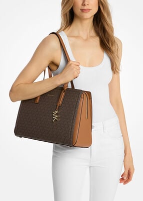 michael kors حقيبة تسوق ليلى متوسطة الحجم
