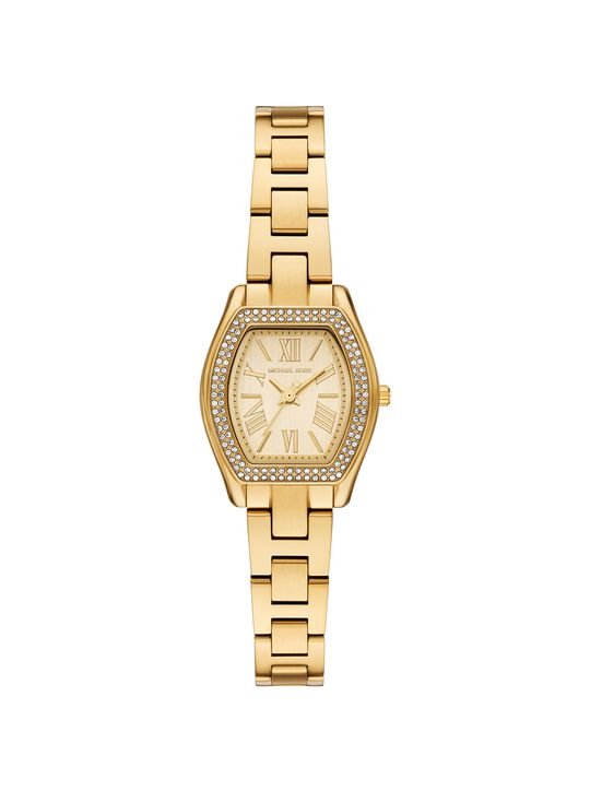 michael kors petite chelsea pav  gold tone watch