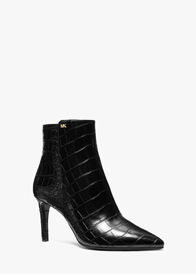 Dorothy Flex Crocodile Embossed Faux Leather Ankle Boot
