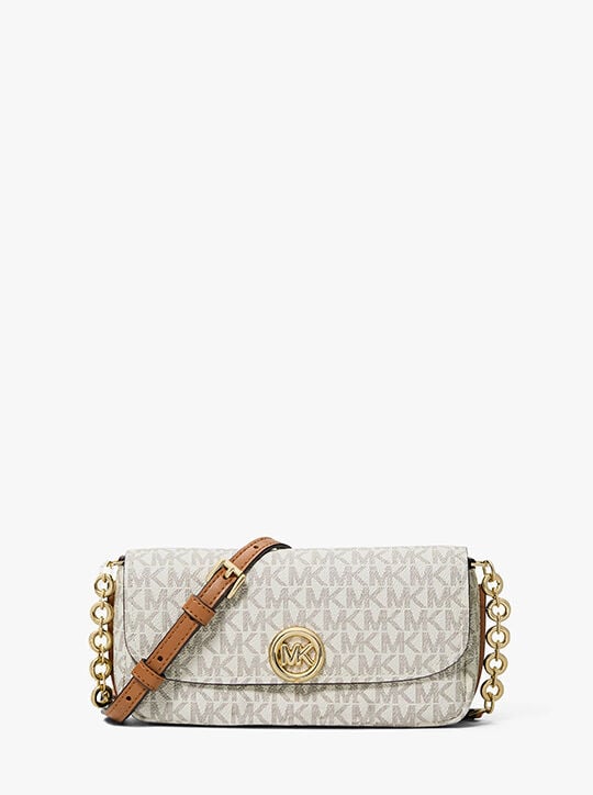 حقيبة كروس نوليتا صغيرة بشعار الماركة michael kors حقيبة كروس نوليتا صغيرة بشعار الماركة
