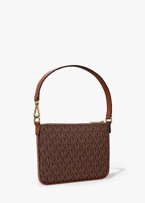 michael kors jet set small signature logo convertible wristlet