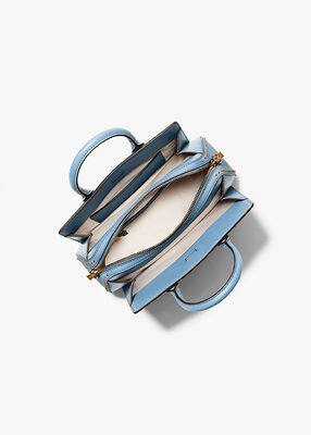 michael kors laila small studded leather satchel