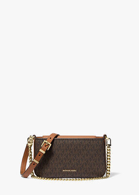 michael kors bryant small signature logo convertible pochette