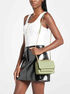 michael kors claire small pebbled leather convertible shoulder bag