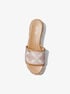 Ember Empire Logo Jacquard Platform Sandal michael kors ember empire logo jacquard platform sandal