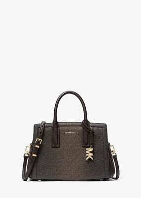 michael kors laila small signature logo satchel