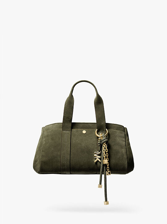 michael kors حقيبة تعليقة الحبل باللون الذهبي والمرقط