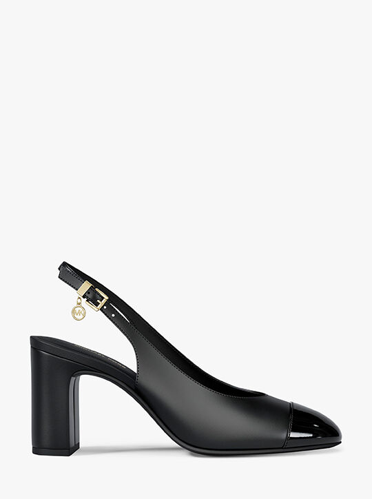 michael kors piper flex leather slingback pump