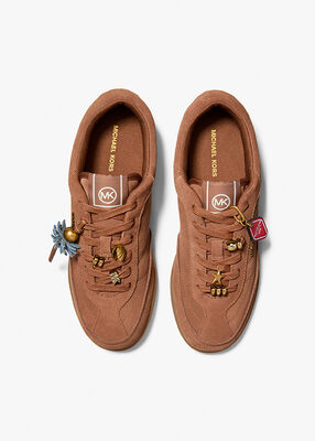 michael kors حذاء رياضي نولان من جلد الغزال مزين