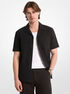 michael kors cotton waffle camp shirt