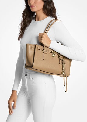 michael kors hamilton moderne small leather satchel