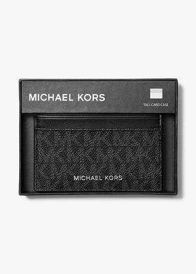 michael kors greyson logo tall card case