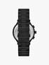 Oversized Billie Frosted Black-Tone Watch michael kors oversized billie frosted black tone watch