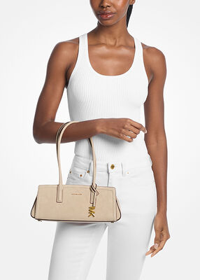 michael kors laila small suede shoulder bag