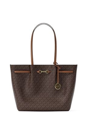 michael kors carson large signature logo tote bag