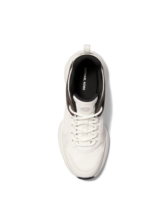 Bowie Mesh and Signature Logo Trainer michael kors bowie mesh and signature logo trainer