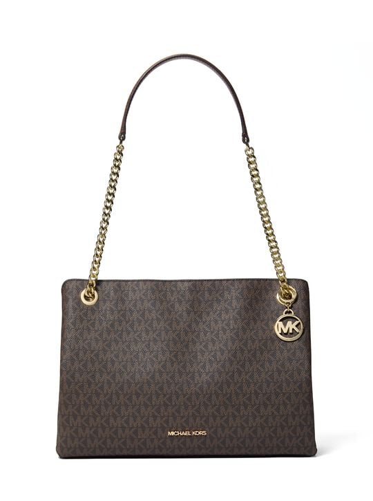 Christina Medium Signature Logo Messenger Bag michael kors christina medium signature logo messenger bag