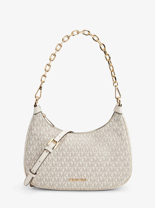 michael kors cora large signature logo shoulder bag