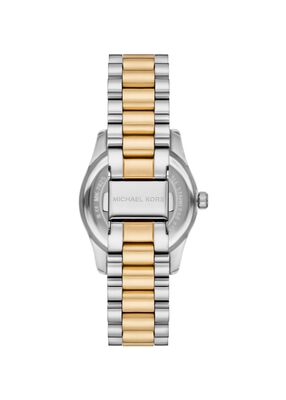 michael kors mini lexington pav  two tone watch