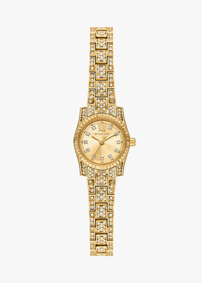 michael kors lexington pav  gold tone watch