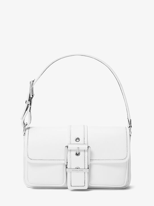 michael kors حقيبة كتف كولبي جلدية متوسطة الحجم