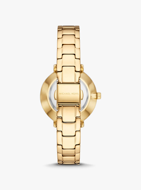 michael kors طقم هدايا من ساعة ومجوهرات بايبر النسائية