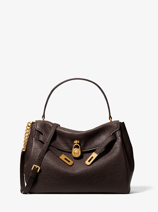 Hamilton Moderne Large Textured Leather Slouchy Satchel michael kors hamilton moderne large textured leather slouchy satchel