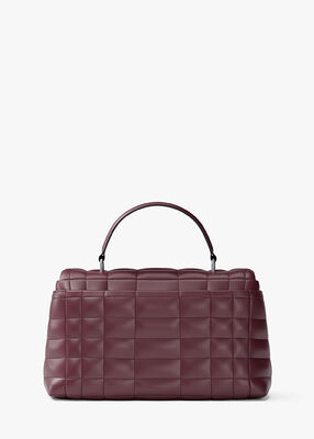 michael kors tribeca medium quilted leather satchel