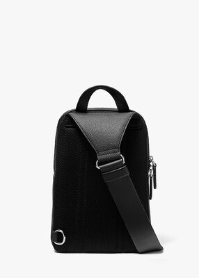 michael kors hudson signature logo sling pack