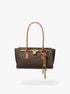 michael kors hamilton moderne small signature logo satchel