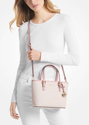 michael kors حقيبة يد جيت سيت ترافيل صغيرة جدًا وسحاب علوي