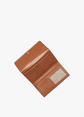 michael kors jet set large logo trifold wallet