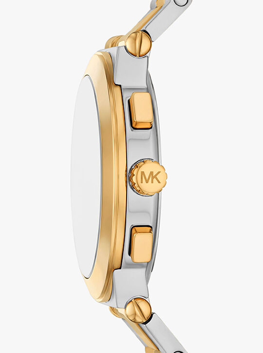 michael kors oversized billie two tone watch