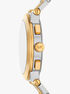 michael kors oversized billie two tone watch