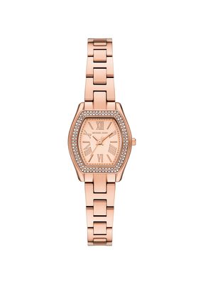 michael kors petite chelsea pav  two tone watch