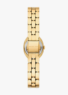 michael kors petite maude gold tone watch
