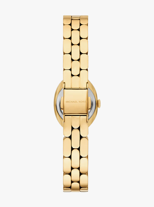 michael kors petite maude gold tone watch