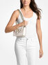 michael kors greenwich small embellished signature logo trim crossbody bag