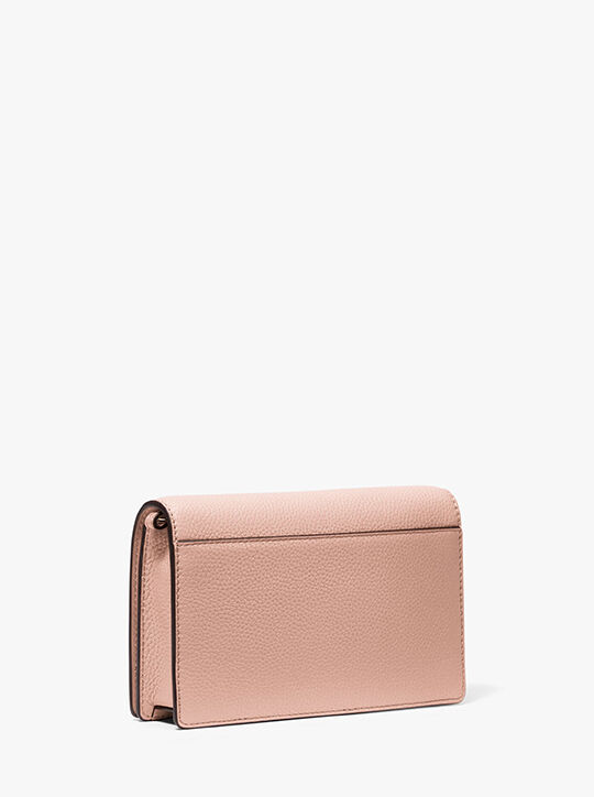 michael kors حقيبة جيت سيت متوسطة الحجم من الجلد المحبب