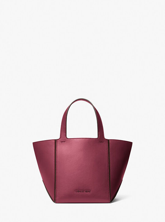 michael kors jordi small leather tote bag