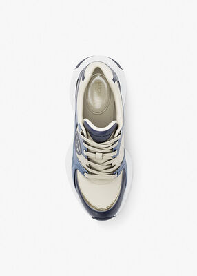 michael kors zuma leather trainer